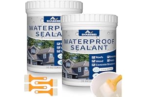 SHABEIBEI 2KG Invisible Waterproof Sealant, Transparent Liquid Sealant for Leak Repair, Clear Waterproof Paint for Outdoor & Indoor, Roof & Bathroom