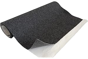 TAPHICEROS Rotolo Di Tessuto In Feltro Autoadesivo, Grafite, 50cm x 150cm 2mm, Materiale Di Imbottitura, Venduto Al Metro, Tessuto Di Rivestimento Per Interni Per Artigianato, Auto, Fai Da Te