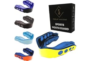 S SELF MARK Self Mark Gum Shield Premium Protector bucal de gel de choque para adultos y jóvenes, tecnología de ajuste revolucionario para boxeo, lacrosse, MMA, artes marciales, hockey y todos los deportes de