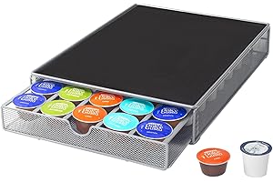 SYSYLY Szuflada na kapsułki do kawy kompatybilna z Dolce Gusto, stojak na maszynę do przechowywania kapsułek do kawy, uchwyt, dozownik, stojak.Pojemność: 40 kapsułki.