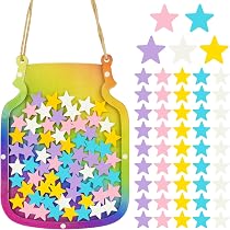 Dranng Bocal De Récompense Étoile Pour Enfant - Star Reward Jar Avec 25 Étoiles Pour Motiver Bon Comportement
