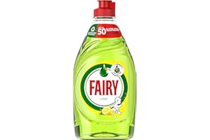Fairy Liquide vaisselle au citron avec LiftAction. Pas de trempage, pas de graisse, pas de chichi et doux pour votre peau 320 ML