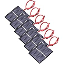 DEWIN Pannello Solare Policristallino 2W 6V Con Caricabatterie – Kit Fai-da-te Per Progetti Scientifici E Domestici - 2