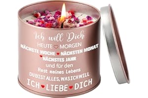 ‎PRSTENLY PRSTENLY Jahrestag Geschenk für Sie, Kerze aus Metall mit Ich Liebe Dich, Valentinstag Weihnachten Hochzeitstag Geschenke für Mein Frau Ehefrau Freundin