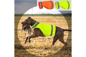 AYASEEN 2 Stück Warnweste, reflektierende Hundeweste für die Jagd, weiche, verstellbare reflektierende Hundejacke für die Jagd im Freien, hält den Hund im Blick und sicher vor Jägern (fluoreszierendes Grün