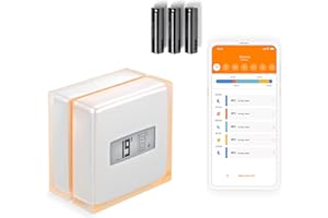 Netatmo Connected and Smart Energy Saving Thermostat - WiFi - Reduce Bills & Control Heating Remotely by App | Compatible with Individual Boilers, NTH01-AMZ