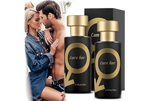 ERISAMO Lure Her Perfume for Men, Lure Her Cologne for Men, Golden Lure Pheromone Perfume,Lure Her Perfume Pheromones for Men, Attract Women Men (Black-2Pcs)