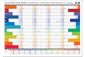 1357AWARDS Academic Wall Planner 2025/26 | A2 (42cmx59.4cm) | August 2025-26 | Students, schools, colleges, universities and parents. Keep track of holidays, revision, exams and key dates with the wall calendar
