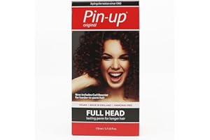 PIN-UP Pin Up Full Head Home Perm Kit, At Home Perming Kit for Long Lasting and Natural Curls, Protein Rich for Soft and Shiny Hair, Suitable for All Hair Types, 170ml
