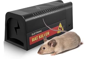 MINENICE Trappole per topi da interno per la casa, trappola elettrica riutilizzabile per ratti con design anti-fuga migliorato, uccide istantaneamente i roditori con una potente tensione