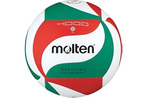 Molten V5M4000-De Palla Da Competizione, Colore: Bianco/Verde/Rosso, Dimensioni 5
