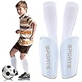 Football Shin Guards Kids Shin Pads, High Elastic Shin Guards Sock Sleeves + Shin Pads for (4-8 Years) Youth Boys,Soccer Shin Pads with Sleeves Football Games Leg Calf Protective Gear