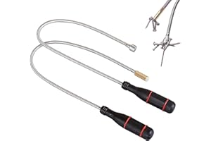 HXSYKJDM 2 sztuki magnetycznych podnośników magnetycznych, 60 cm, mocny magnes prętowy, elastyczny podnośnik magnetyczny, przenośny chwytak magnetyczny z elastyczną szyjką