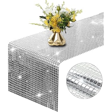 CAPASTEC Camino De Mesa De Gasa Azul Para Bodas - 118 X 35 Pulgadas