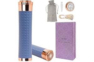 BLIBEE Facial Hair Removal for Women, Rechargeable Hair Removal Device, Painless Face Electric Razor/Shaver for Lip, Arms, Face, Peach Fuzz (Nile Blue)