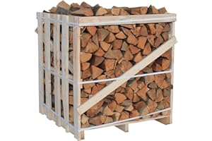 JSM-Brennholz Brennholz Buche - Scheitänge 25cm / 33 cm - 1,6 SRM/ 1RM - 1 Palette - für Kamin, Ofen, Grill, Smoker (Scheitlänge 25 cm)