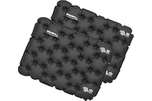 EULANT Coussin de Voyage Gonflable, Imperméable Coussins de Siège pour Camping Exterieur Avion Voyages Stade Voiture Kayak Concert Plage Pelouse Chaise de Bureau,Ultraléger & Pliable