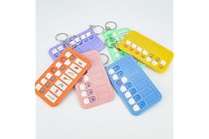 ZBJBinCH ADHD Tools for Kids Portable Visual Schedule for Kids, Reminder Board for The Elderly, Creative School Bag Pendant Detachable Daily Task Planning Pad for Helping Acquire Good Habits 6 Pcs