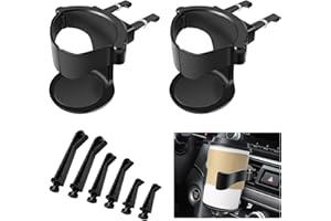 EACHPT Porte Gobelet Voiture, 2 Pièces Porte-gobelet de Ventilation de Voiture, Porte-gobelets Réglables pour Auto pour Grille daération de Voiture,Support de Bouteille de 8,5 cm de Diamètre