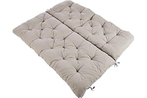 AMBIENTE HOME Coussin avec dossier pour banquette EVJE 2 places, coussin de siège, gris clair