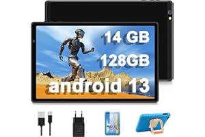 ‎AOCWEI AOCWEI 10 Zoll Kinder Tablet X500 Kids Tablet, 14GB+128GB (512GB TF) Android 13 Tablet for Kind mit Kindgerechte Hülle, Octa-Core, 5GWIFI,5MP+8MP Kamera, Google GMS, 8000mAh Eva Schutzhülle-Blau