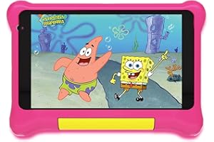 Yicty Kinder Tablet 7 Zoll Android Tablet für Kids 5GB RAM 32GB ROM Kindersicherung IPS HD Bluetooth WiFi Quad Core Dual-Kameras Children's Tablets PC mit Schutzhülle (Rosa)