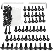 Kit Visserie Moto 177 Pièces - Boulons Carénage Aluminium Colorés - Pour La Plupart Des Motos - 10