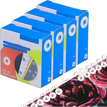 4000 Stuks - Versterkingsringen Zelfklevend Verstevigde Reinforcement Stickers Ring Labels, Scheurvast - Transparant