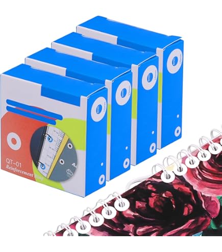 1000 Stück Lochverstärker 15mm - Selbstklebend Transparent Für Ordner & Hefte