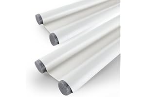 GAODUANLUOLUO 2 Stück Zugluftstopper für Türen 96cm, Windstopper Türdichtung Unten Doppeldichtung Luftzugstopper, Tür Dichtung Zugluftstopper Schalldämmung Türluftstopper (Weiß)