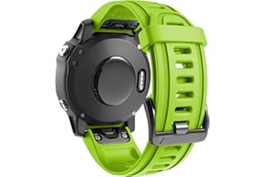 ANBEST Cinturino per Garmin Fenix 6S Pro/7S Pro/5S, 20 mm, cinturino in silicone Quick Fit per Fenix 7S/6S/5S Plus/Epix Pro 42 mm/Descent MK2S/D2 Delta S (verde)
