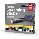 Roku Streaming Stick+ | 4K/HDR/HD streaming player with 4x the wireless range & voice remote with TV power and volume