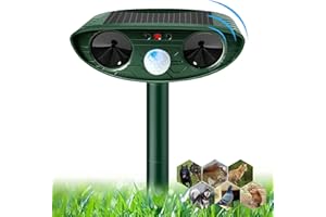 HEEGFF Katzenschreck Ultraschall, Katzenvertreiber Tiervertreiber Solar Katzenschreck für Garten, Ultraschall Abwehrmittel mit Bewegungsmelder für Garten Waschbären Hunde Vögel Schädlinge Wasserdicht