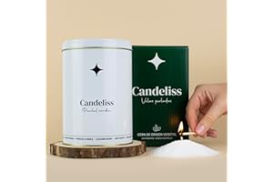CANDELISS Kit per Candela di Sabbia 0,5kg. Granelli di cera sabbia per candele in polvere di candela perle a granelli Pearled candle pearls sand wax candle Candele perlate decorative (Premium)