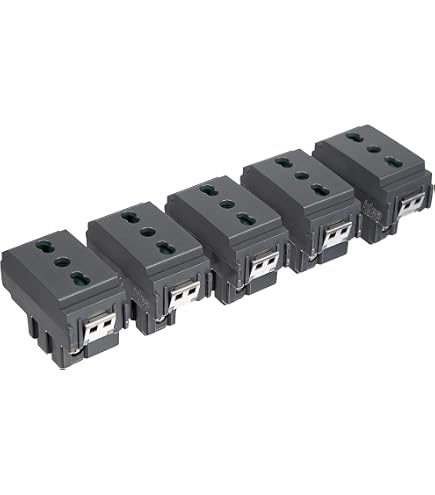 4Box Bitappo Presa Bipasso 10/16A Con 2 Copriforo, Compatibile Vimar Arkè Bianca, Con Spellacavi Integrato