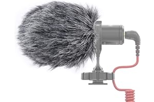 YOUSHARES Microphone Furry Windshield Pop Filter Muff - Outdoor Mikrofon Fell Windschutz Pop-Schutz für Rode VideoMicro und VideoMic Me Me-L