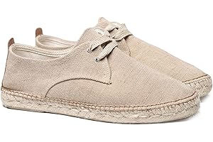TONI PONS Dixon - Espadrillas Stringate Uomo realizzate in Tessuto di Cotone.