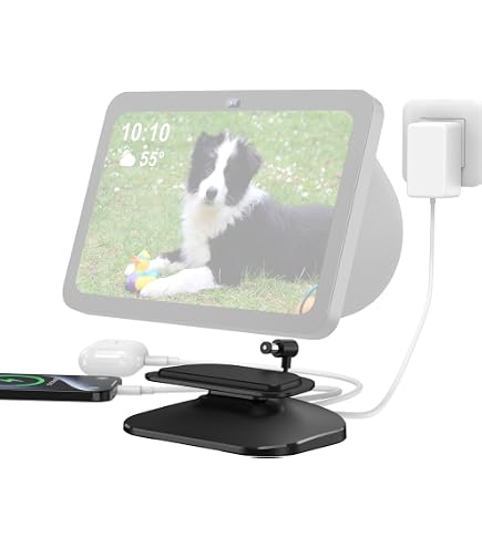 Supporto Magnetico Echo Show - Regolabile 360&deg; Per Show 5 &amp; Show 8