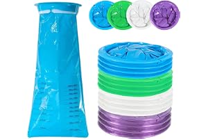 20 Stycken Kräkpåsar med Ring, 1000 ml Kräkningspåsar, Emesis Väskor, Hög Densitet, Förslutbara, för Illamående och Kräkningar, för Resor, Rörelsesjuka, Graviditet, Barn och Vuxna (20)