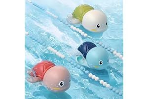 COSMOBABY Swimming Bath Toys for Toddlers 1-3, Floating Wind Up Toys for 1-5 Year Old Boy Girl, New Born Baby Bathtub Water T