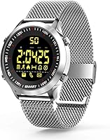 Smartwatch Orologi intelligenti Bluetooth fitness Tracker intelligente Orologio con pedometro cronometro per uomini...