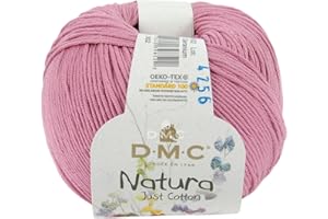 DMC - Natura - Pelote de fil à tricoter et à crocheter | 100% coton - Idéal pour déco et vêtements | 50 g- 155 m | 65 coloris