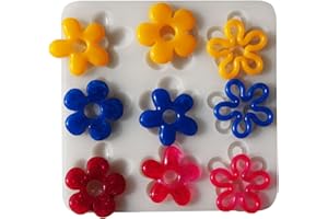JDIEOQA Moule en silicone pour pendentif en forme de fleur - Moule en résine époxy pour fabrication de bijoux, colliers, boucles d'oreilles, pendentifs, loisirs créatifs
