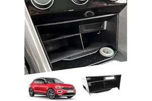 SHAOHAO Compatibile con VW T-ROC 2018 2019 2020 2021 2022 2023 2024 TSL TDL Scatola di immagazzinaggio per bracciolo Contenitore Accessori organizzatore Centrale Personalizzato
