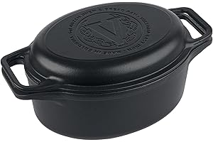 Victoria Forno Olandese Combo, Pentola et Padella Ghisa Stagionata 31cm/ 5,7L, Cast Iron Cocotte Senza Sostanze Tossiche, Senza PTFE e PFOA, Adatta per Barbecue, Forno, Induzione, Gas