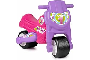 FEBER MotoFEBER Racing - Trotteur avec Casque, pour Enfants de 18 Mois à 3 Ans, Violet (Famosa 800008171)