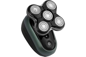 Remington RX7 Electric Head Shaver for Bald Men (Cordless, 60-Min Usage, USB, 5 Cutting Heads Skin Close Results (0.2mm), Turbo, Wet & Dry, Easy Clean, Waterproof, Pop-up Trimmer, Travel Pouch) XR1600