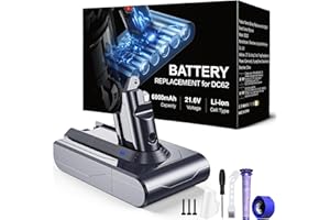 RYZWOC 6000mAh Replacement Batería para Dyson Aspiradora V6 DC62 DC58 DC59 DC61 DC72 DC74 SV03 SV05 SV06 SV07 SV09