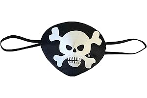 Liontouch - Parche Pirata para el Ojo - Capitán Rayo Rojo | Juguete para Juego Imaginario para Niños y Pequeños con Motivo de Calavera | Disfraces, Vestidos Elegantes y Trajes para Niños
