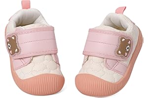 MASOCIO Zapatos Bebé Niño Niña Primeros Pasos Zapatillas Bebé con Suela Goma Antideslizante